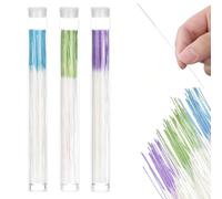 MIRKUZI Limpieza y cuidado de joyas Kit de limpieza para perforaciones de oreja de 180 piezas, que incluye palitos, hilo y varillas de limpieza.