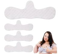MIRKUZI Paquete de 4 almohadillas de algodón reutilizables para el pecho, para mujer, para proteger el sudor bajo el pecho, previenen el sudor y las fugas de leche.
