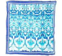 Miro Travel Wear Antica Sartoria - Pañuelos Cuello Mujer en Algodon. Estampado de Estilo Amalfi 20 x 20 cm. Muy liviano y fácil de llevar en su bolso de mano. Foulard Mujer Pañuelo (Azul)