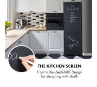 Miro XL Combi de frigorífico y congelador 180/69 l Efecto pizarra negra Klarstein