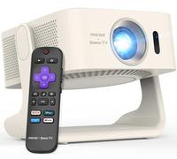 Miroir Mini proyector, proyector HD para el hogar con altavoz incorporado, enfoque automático, corrección Keystone, portátil para películas al aire última intervensión, compatible con smartphone, TV