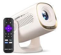 Miroir Mini proyector, proyector HD para el hogar con altavoz incorporado, enfoque automático, corrección Keystone, portátil para películas al aire última intervensión, compatible con smartphone, TV