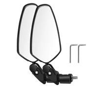 Miroirs Vélo - 2 Rétroviseurs Velo Réglables Du Pack Pour Le Guidon | Verre Effrénée Grand Angle Pour La Route, La Montagne Et Les Vélos E | Miroir De Vélo Rotatif 360° Pour Une Conduite En Tou