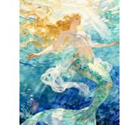 MIRONS 11CT Contados Punto de Cruz, Chica de fantasía Kit de Bordado en Punto de Cruz con Estampado de Bricolaje, Gama Completa de Kits de Inicio Preimpresos para Principiantes