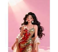 MIRONS 11CT Kit de punto de cruz, Una chica preciosa Kits Estampados de Punto de Cruz de Bricolaje Para Decoración Del Hogar Cross-stitching Needlecrafts Pattern