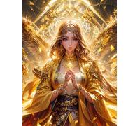 MIRONS Kit Pintura de Diamante 5D, Hermosa Chica Manga,I,50 * 70cm Bricolaje Pintura artística con diamantes, Diamantes Cristal Artes Bordado Punto de Cruz Cuadros Pintura para Adultos Decoración