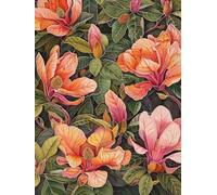 MIRONS Kit Punto de cruz 11CT tela estampada, Flores kit de bordado bricolaje entrada simple bordado previo a la impresión para niñas manualidades artículos bordado