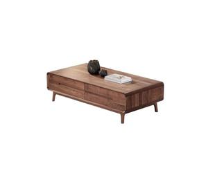MIROOOO Mesa De Centro Mesa De Comedor 120cm Mesa de Centro Minimalista en Madera Maciza, Mueble Social Nogal para Hogar, Apta para Entretenimiento, Negociaciones y Reuniones (120x65x42cm)