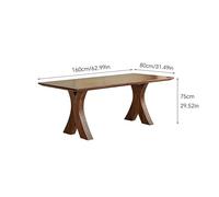 MIROOOO Mesa de Comedor Mesa de Centro Mesa de Comedor de Madera Maciza for Cocina, Restaurante, Comedor, hogar, Sala de Estar, Mesa de té Grande Comedor(160x80x75cm)