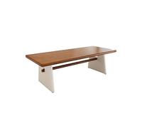 MIROOOO Mesa de Comedor Mesa de Centro Mesa de Comedor de Madera Maciza for Uso doméstico pequeño, Estilo WABI-sabi, Rectangular, for casa de Familia. Comedor(120cm)