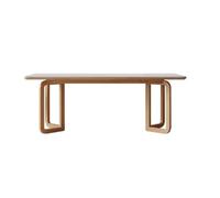 MIROOOO Mesa de Comedor Mesa de Centro Mesa De Comedor De Pizarra De Madera Maciza, Moderna Y Sencilla, Estilo Crema, Rectangular, Grande, For El Hogar Comedor