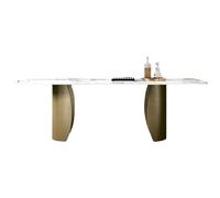 MIROOOO Mesa de Comedor Mesa de Centro Mesa de Comedor losa Roca Moderna y Sencilla con Tablero Piedra for el hogar