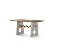 MIROOOO Mesa de Comedor Mesa de Centro Mesa de Comedor Rectangular de Madera de Fresno Estilo Crema Creativa Comedor