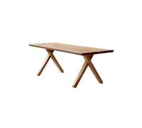 MIROOOO Mesa de Comedor Mesa de Centro Mesa de Comedor Retro de Madera Maciza Antigua for Restaurante, Sala de Estar, Escritorio, Mesa de Comedor Rectangular Comedor(180cm)
