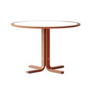 MIROOOO Mesa de Comedor Mesa de Centro Mesa De Comedor Sencilla Y Pequeña For Apartamento En Casa, con Placa De Roca, For Sala De Estar, Elegante Mesa De Centro Redonda De Madera Maciza Comedor