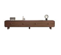 MIROOOO Mueble de TV, color nogal, mesa de café, moderno, sala de estar, hogar, piso de departamento pequeño