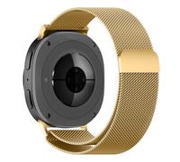 MiRowy Cinturino in Metallo Compatibile con Samsung Galaxy Watch 9 40mm 44mm 2026 / Galaxy Watch 8 40mm 44mm / 8 Classic 46mm 2025, Acciaio Inossidabile Magnetico Cinturini di Ricambio - Oro