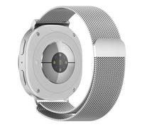 MiRowy Cinturino in Metallo Compatibile con Samsung Galaxy Watch 9 40mm 44mm 2026 / Galaxy Watch 8 40mm 44mm / 8 Classic 46mm 2025, Acciaio Inossidabile Magnetico Cinturini di Ricambio - Argento