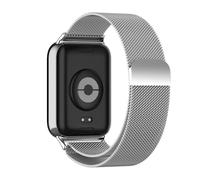 MiRowy Correa de Metal para Xiaomi Smart Band 10 Pro/Xiaomi Smart Band 9 Pro/Mi 8 Pro, Correa de Acero Inoxidable, Magnética Ajustable Pulseras de Repuesto (Plata)
