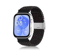 MiRowy Correa para Huawei Watch Fit 4 Pro/4/3, Transpirable Elástica Correa Deportiva Trenzada Ajustables Nailon Correa para Huawei Watch Fit 4 Pro/4/3 - Estrella Negro