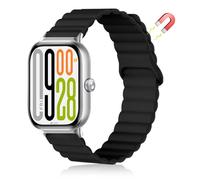MiRowy Silicona Correa Compatible con Xiaomi Redmi Watch 6 / Redmi Watch 5/4, Silicona con Cierre de Pulseras de Repuesto para Xiaomi Smart Band 10 Pro/Mi Smart Band 9 Pro/Mi 8 Pro, Negro