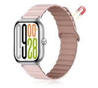 MiRowy Silicona Correa Compatible con Xiaomi Redmi Watch 6 / Redmi Watch 5/4, Silicona con Cierre de Pulseras de Repuesto para Xiaomi Smart Band 10 Pro/Mi Smart Band 9 Pro/Mi 8 Pro, Rosa