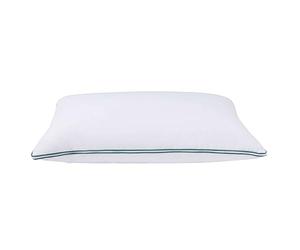 Miroytengo Almohada 135 cm Ergocombi de Algodón, Firmeza Regulable, 2 Rellenos Ergoflakes, Cremallera 3 Lados Color Blanco