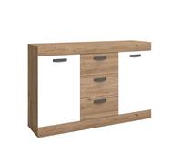 Miroytengo Aparador Argos Blanco Naturale 2 Puertas 3 Cajones 140x91x40 cm