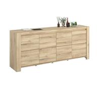 Miroytengo Aparador Comedor City Color Roble Kronberg 197x82x43 cm Comedor Moderno