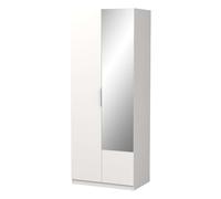 Miroytengo Armario Alto con Espejo Ghost Estilo Moderno Color Blanco Mate 203x79 cm