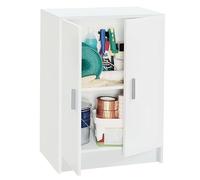 Miroytengo Armario Auxiliar Bajo Cocina Despensa Lavanderia Multiusos 2 Puertas Abatibles Color Blanco 59x80 cm