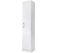 Miroytengo Armario Auxiliar Multiusos Alto con Puerta Abatible Moderno para Cocina y Almacenamiento Color Blanco 35x170 cm