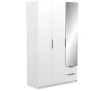 Miroytengo Armario con Espejo en Color Blanco Mate | Moderno Ghost | 203x119 cm | Almacenaje y Funcionalidad