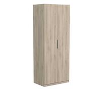 Miroytengo Armario Dormitorio Juvenil o Matrimonio Ghost 2 Puertas Melamina Color Roble Kronberg 80x51 cm