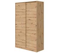 Miroytengo Armario Enzo 2 Puertas Correderas Dormitorio Color Roble Nodi 200x120x50 cm