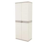 Plastiken Titanium Armarios, Plástico, Beige, 70x44x176 cm