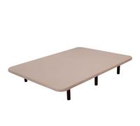 Miroytengo Base tapizada Estructura Acero con Tubo 40x30 con Refuerzos centrales con Tablero de DM Color Beige (90x190 cm, con Patas)
