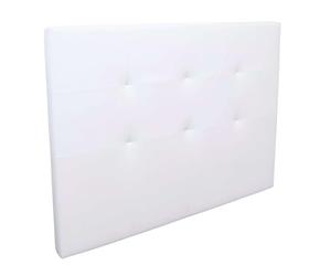 Miroytengo Cabecero Anais de Polipiel para Cama Matrimonio en Color Blanco 165,5 x 118 cm