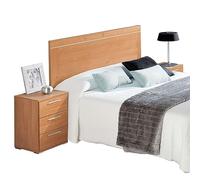 Miroytengo Cabecero De Cama con Mesitas 3 Cajones Color Cerezo