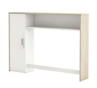 Miroytengo Cabecero Infantil Switch con Armario Color Roble Shannon y Blanco Perla 95x132x25 cm