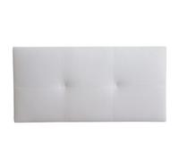 Miroytengo Cabecero Isabella Cama Individual de Polipiel Blanco 105x52