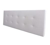 Miroytengo Cabecero Margot Cama Matrimonio de Polipiel Blanco 166x62