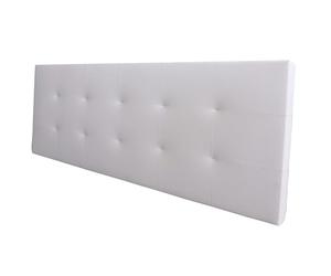 Miroytengo Cabecero Margot Cama Matrimonio de Polipiel Blanco 166x62