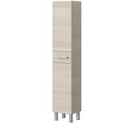 Miroytengo Columna de Baño Athena Estilo Natural 2 Puertas y 1 cajón Color Roble 182x35x31 cm