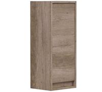 Miroytengo Columna Suspendida Baño Color Nordik con Tirador y Diseño Moderno. Armario Auxiliar Pequeño 30x26x74 cm