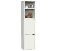 Miroytengo Columna para Baño Suspendida Nadia Color Roble Gold o Blanco 2 Cajones 2 Armarios 150x37x30 cm