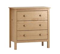 Miroytengo Cómoda Samy Color Miel con 3 Cajones Fabricado en Madera 77x81x40 cm