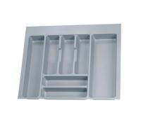 Miroytengo Cubertero Optima de Cocina en Color Gris para Cajón Universal Módulo 60 cm Fabricado en Plástico 53.6x45781x48.2 cm Gris -