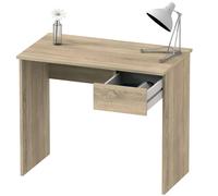 Miroytengo Escritorio con Cajón Turín estilo Juvenil en Color Roble Cambrian de Melamina 90x75x50 cm Madera Claro -