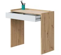 Miroytengo Escritorio Juvenil Noa Color Roble Nodi y Blanco Artik 77x82x40 cm Blanco/ Madera -